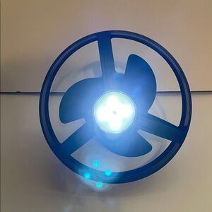 Coleman Black Portable Camping Fan with Light and hanger.